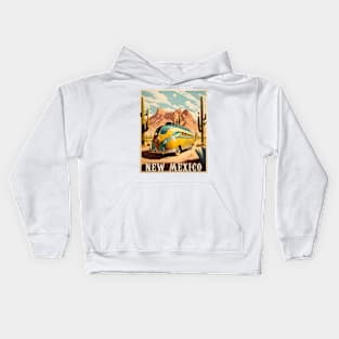 New Mexico Caravan Vintage Travel Art Poster Kids Hoodie